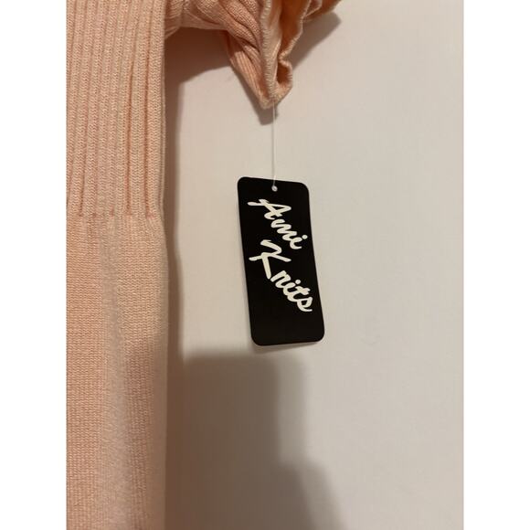 Vintage Dress 14 Pink Gold Buttons Midi Short Sleeve Evening Formal Stretch - Picture 7 of 9